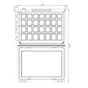 Blister pastillero SPD horizontal XL - castellano - Pack 100 uds.