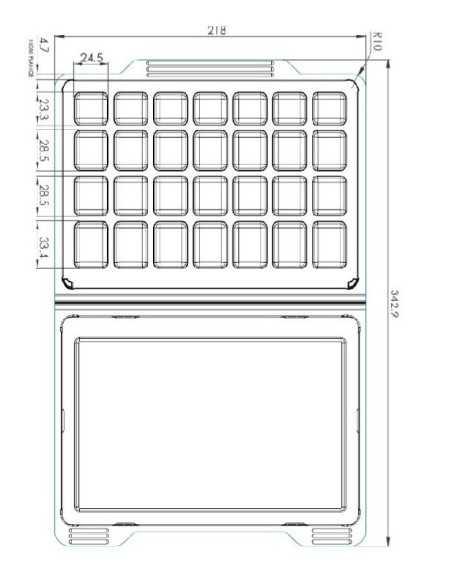 Blister pastillero SPD horizontal XL - castellano - Pack 100 uds.