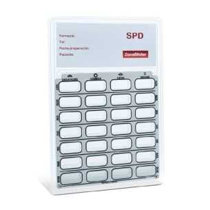 Blister pastillero SPD vertical - castellano - Pack 100 uds.