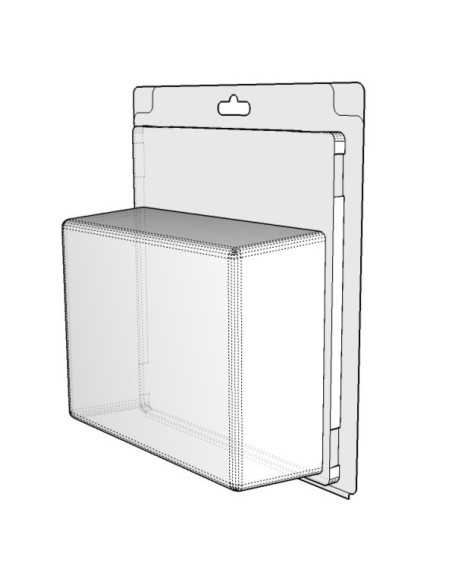 Blister amb autotancament 120x155x55 mm - Pack 200 unit.