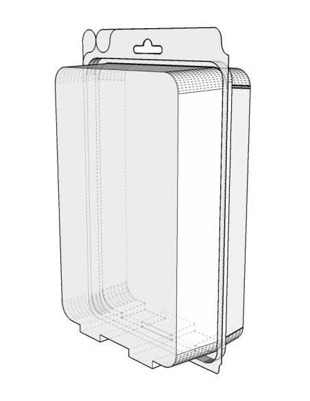 Blister autocierre 238x160x80 mm - Pack 100 uds.