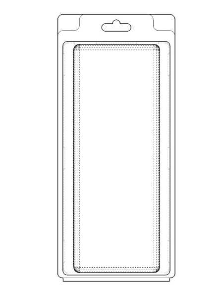 Blister autocierre 203x78x29 mm - Pack 300 uds.