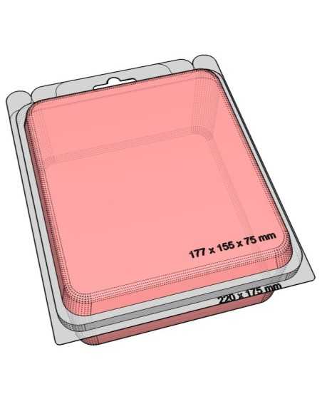 Blister autocierre 177x155x75 mm - Pack 120 uds.