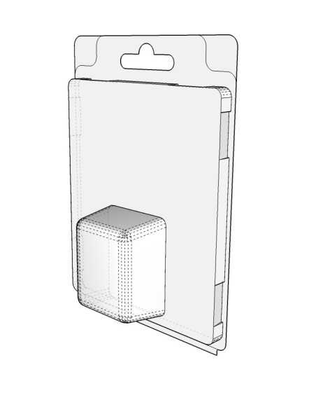 Blister amb autotancament 50x40x25 mm - Pack 240 unit.