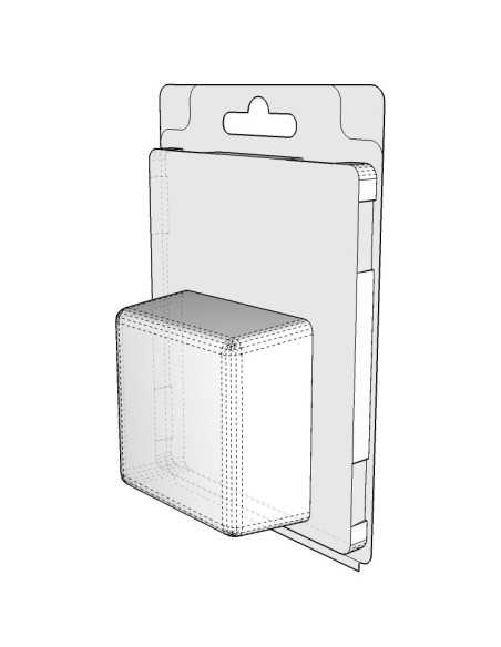 Blister amb autotancament 65x65x30 mm - Pack 240 unit.