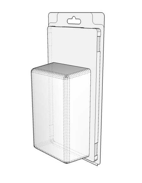 Blister amb autotancament 133x80x45 mm - Pack 280 unit.