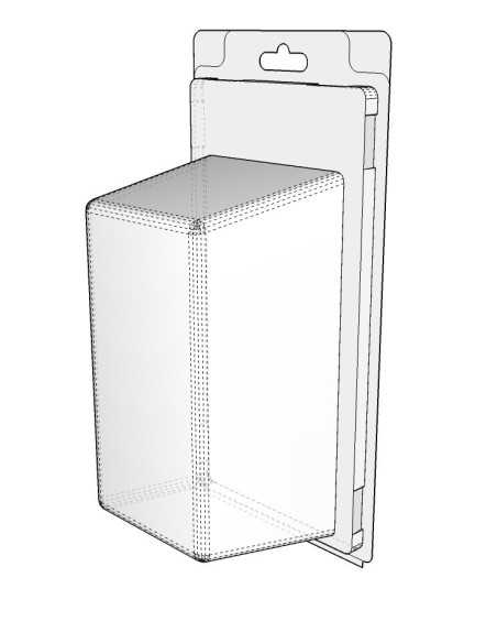 Blister amb autotancament 155x80x70 mm - Pack 240 unit.