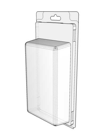 Blister autocierre 155x90x35 mm - Pack 280 uds.