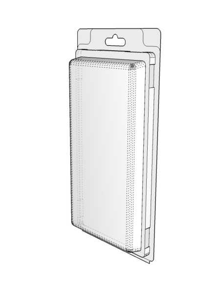 Blister amb autotancament 180x90x15 mm - Pack 330 unit.