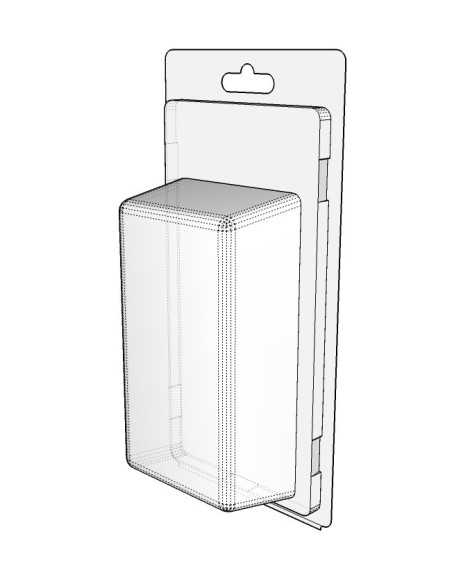 Blister amb autotancament 120x65x35 mm - Pack 250 unit.