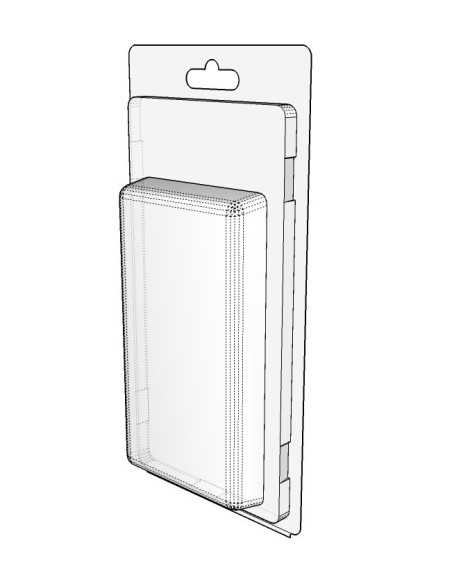 Blister amb autotancament 120x65x15 mm - Pack 300 unit.