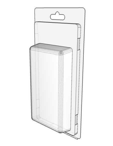 Blister amb autotancament 120x65x20 mm - Pack 300 unit.