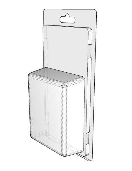 Blister amb autotancament 96x75x30 mm - Pack 300 unit.