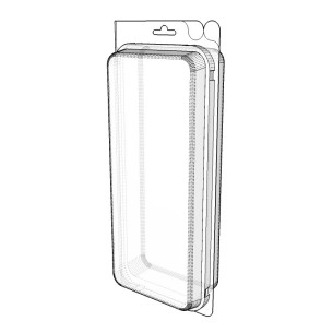 Blister amb autotancament 297x125x60 mm - Pack 90 unit.