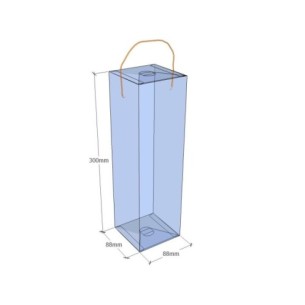 Caixa transparent plegable 300x88x88 mm - Pack 500 unit.