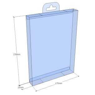 Caixa plegable 235x170x25 mm - Pack 50 unit.