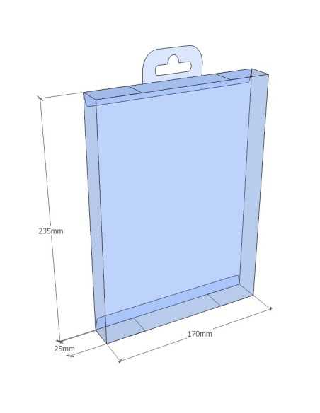 Caixa plegable 235x170x25 mm - Pack 50 unit.