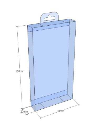 Caja plegable 170x90x20 mm - Pack 50 uds.