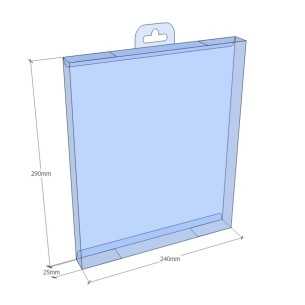 Caixa plegable 290x240x25 mm - Pack 50 unit.