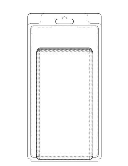 Blister amb autotancament 155x80x70 mm - Pack 240 unit.