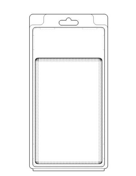 Blister amb autotancament 145x92x13 mm - Pack 300 unit.