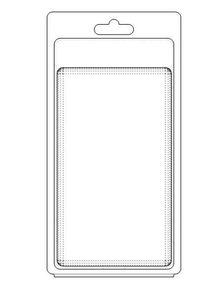 Blister amb autotancament 130x75x25 mm - Pack 250 unit.