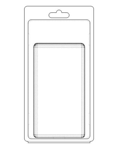 Blister amb autotancament 120x65x35 mm - Pack 250 unit.