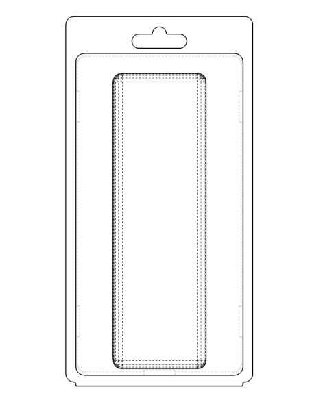 Blister amb autotancament 140x45x20 mm - Pack 300 unit.