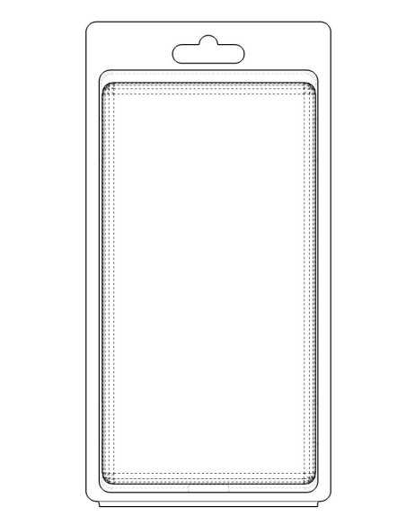 Blister amb autotancament 145x77x25 mm - Pack 300 unit.