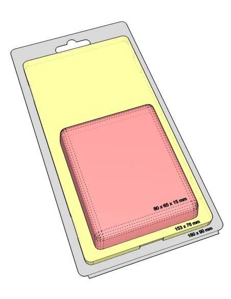 Blister autocierre 80x65x15 mm - Pack 300 uds.