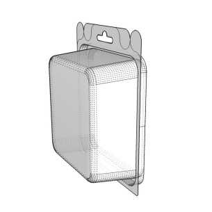 Blister amb autotancament 125x125x60 mm - Pack 225 unit.