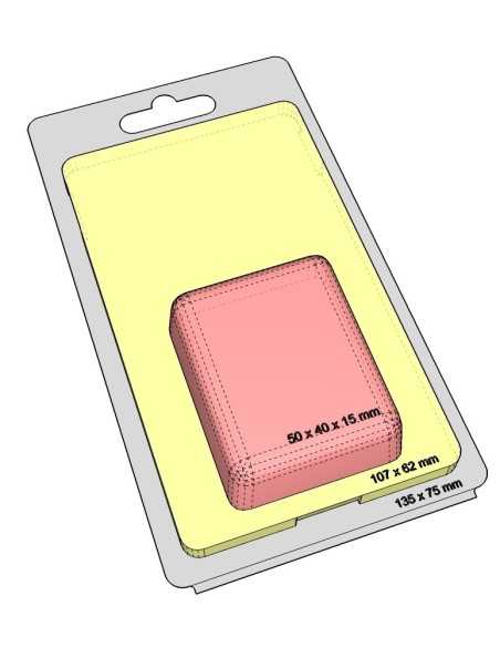 Blister autocierre 50x40x15 mm - Pack 350 uds.