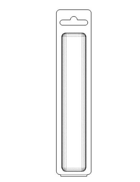 Blister amb autotancament 156x28x20 mm - Pack 550 unit.