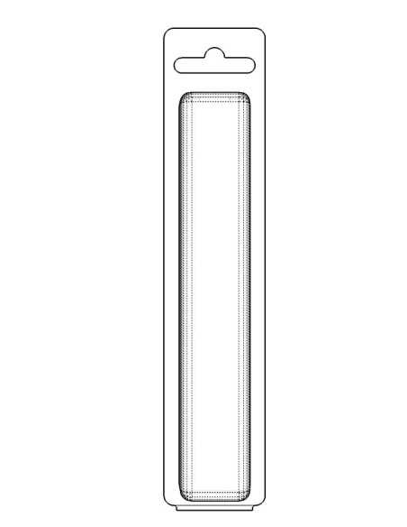 Blister amb autotancament 156x28x30 mm - Pack 550 unit.