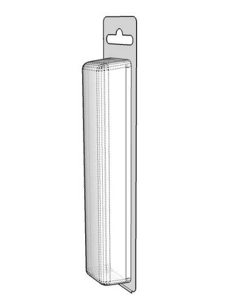 Blister amb autotancament 156x28x30 mm - Pack 550 unit.