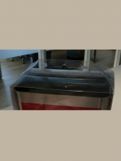 Caja de plastico transparente con asa resistente, modelo 4