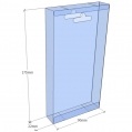 Caja transparente plegable 175x90x22 mm