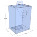 Caja transparente plegable 125x75x57 mm