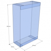 Caja transparente plegable 165x104x44 mm