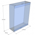 Caja transparente plegable 167x135x44 mm