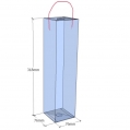 Caja transparente plegable 318x76x76 mm