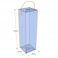 Caja transparente plegable 300x88x88 mm