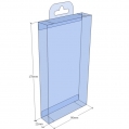 Caja transparente plegable 170x90x22 mm