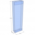 Caja transparente plegable 160x45x20 mm